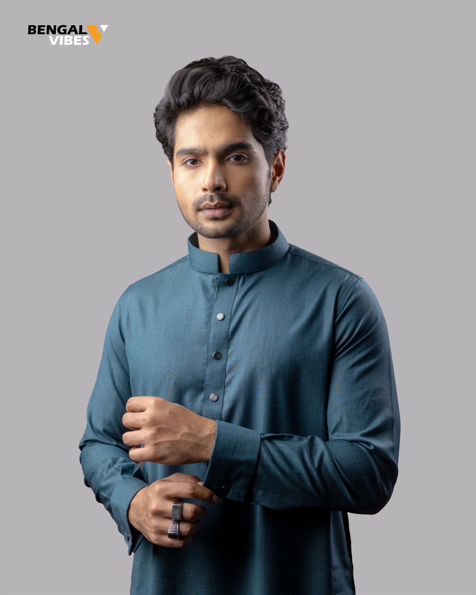 Ocean Teal Refined Panjabi