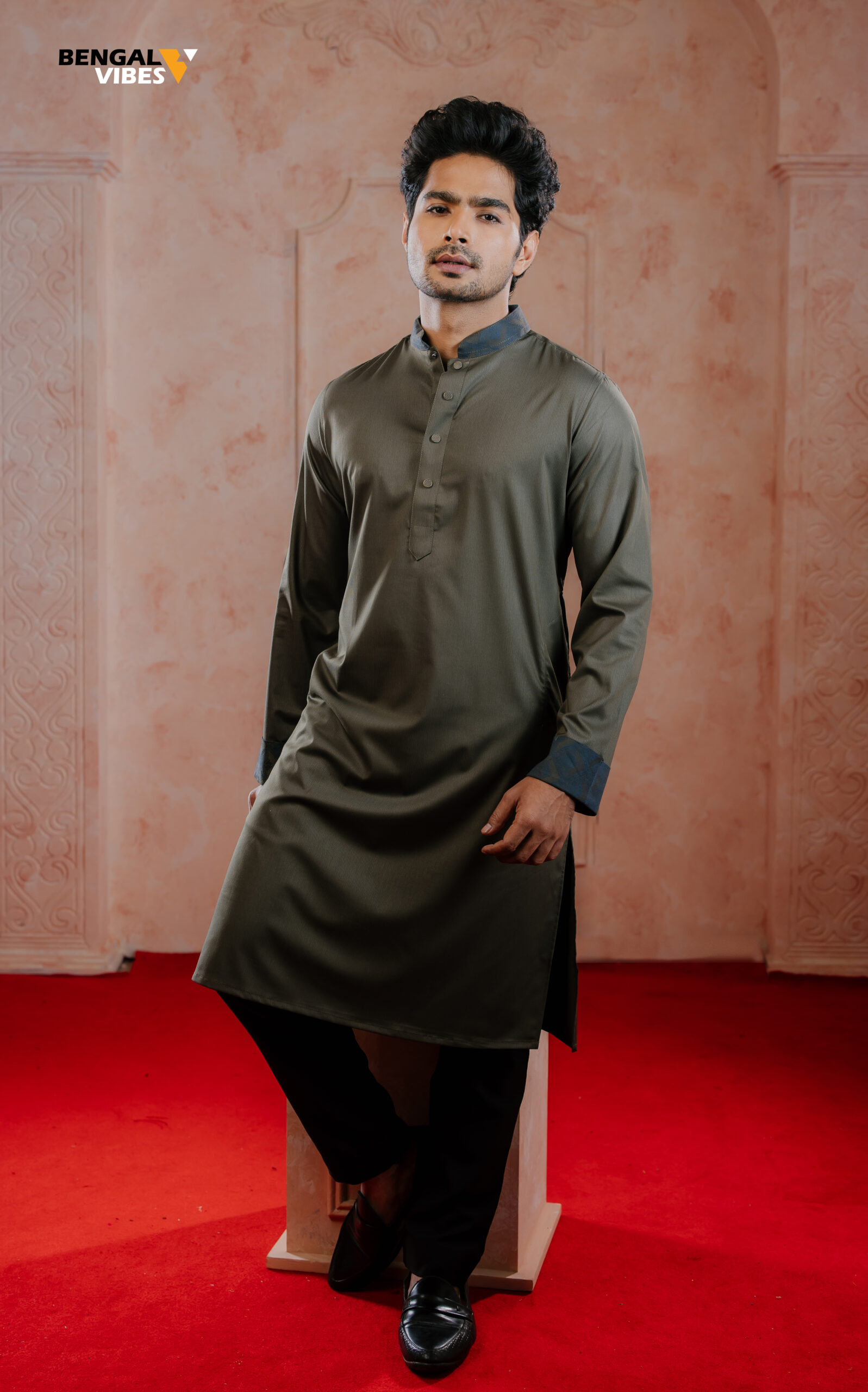 Noir Olive Signature Panjabi