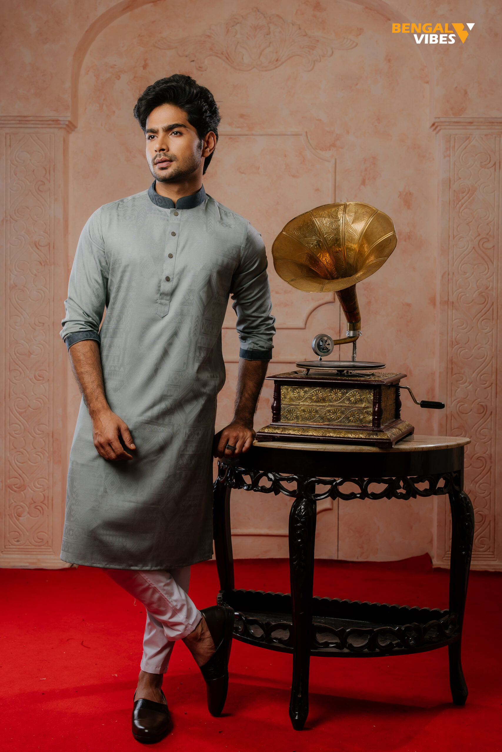 Sage Motif Premium Panjabi