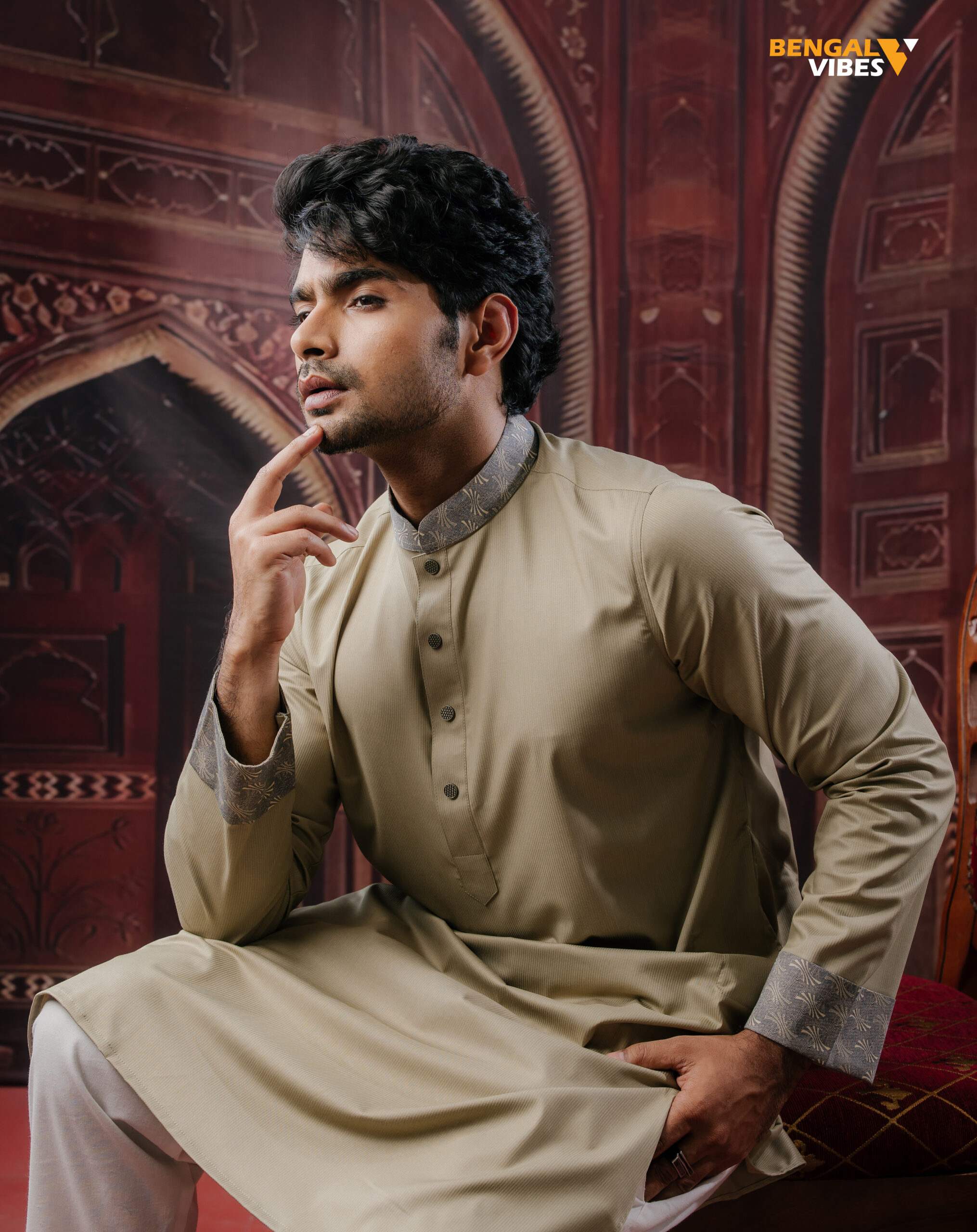 Sand Gold Classic Panjabi