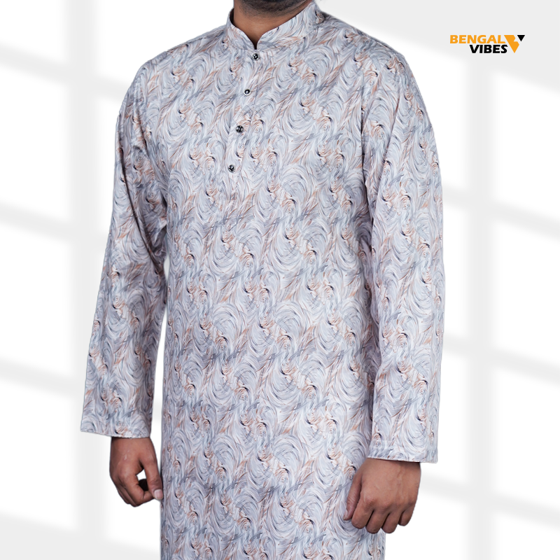 White Minimal Heritage Panjabi