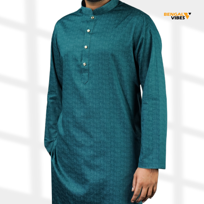 Teal Refined Panjabi