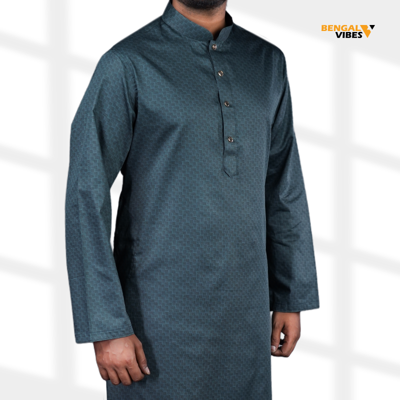 Teal Refined Panjabi