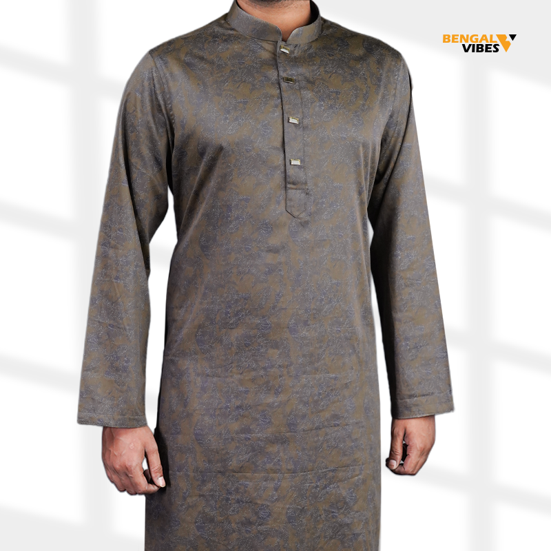 Steel Grey Classic Panjabi